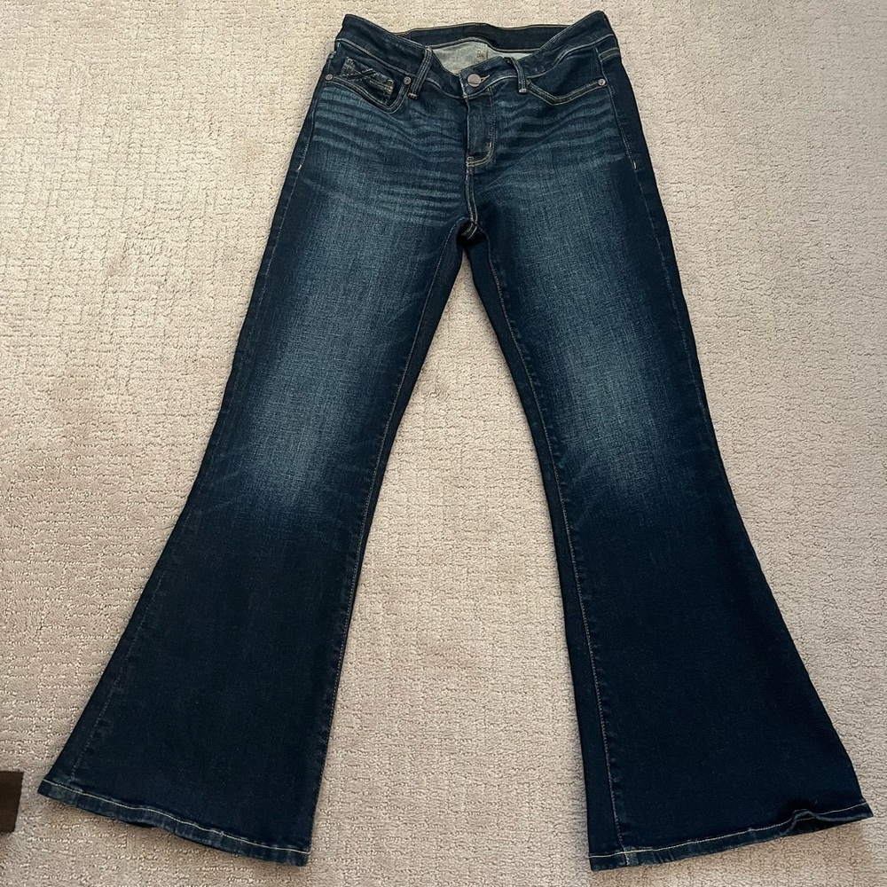 Women’s Buckle Black Dark Wash Flare 27x30, Fit # 53 Jeans